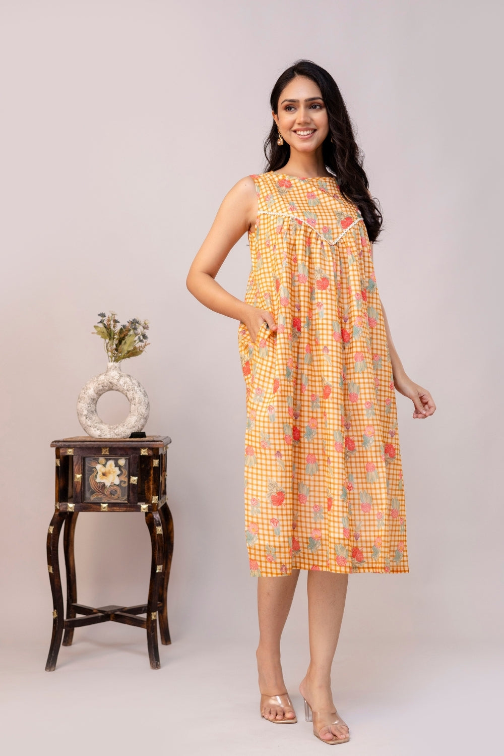 Meadow Checks Dress