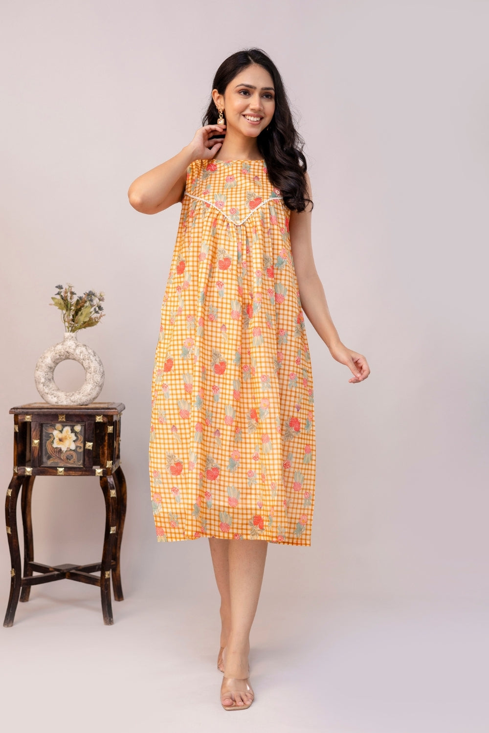 Meadow Checks Dress