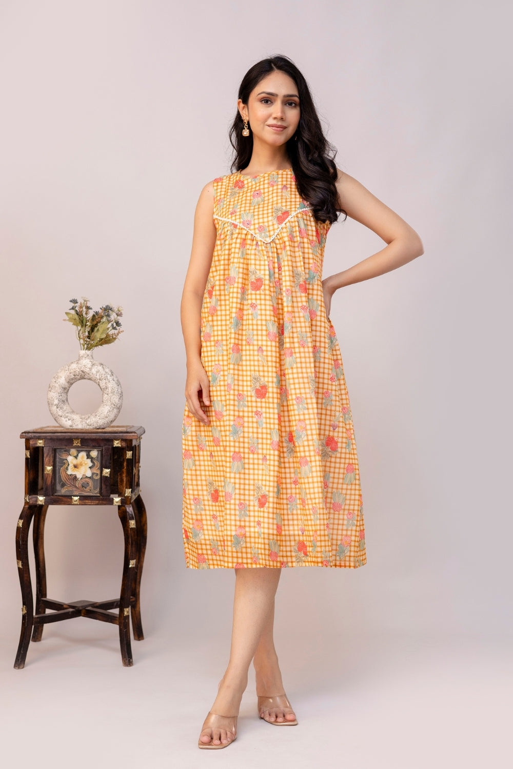 Meadow Checks Dress