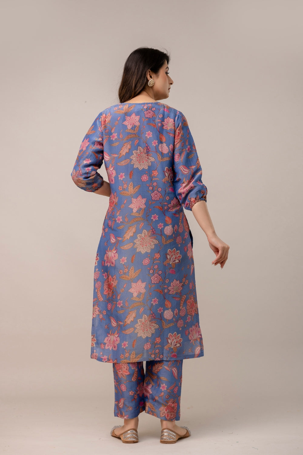Blue Blossom Kurta Set