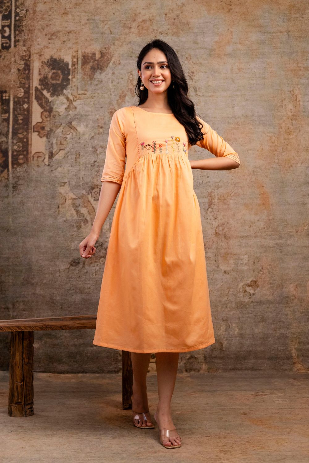 Peach Blossom Dress