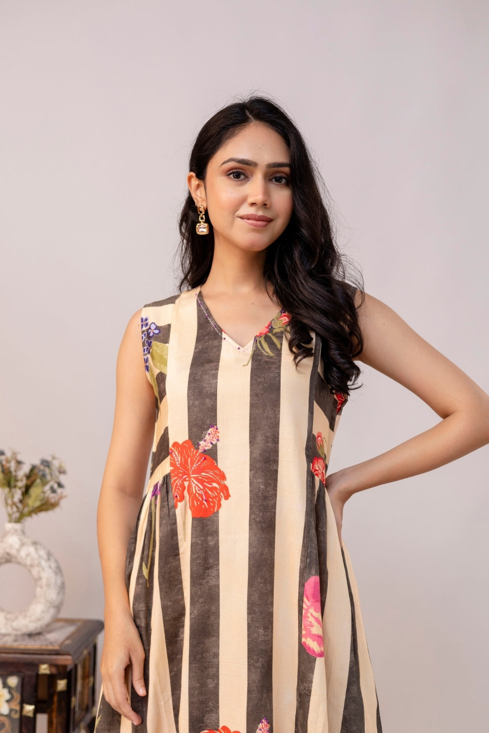 Tropical Stripes Dress