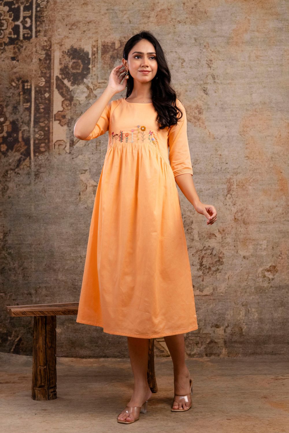 Peach Blossom Dress