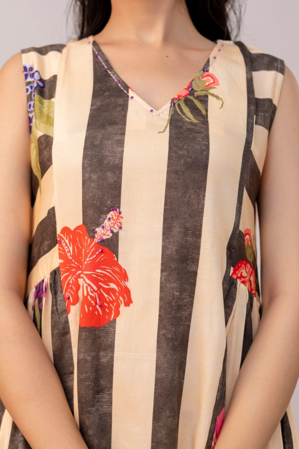 Tropical Stripes Dress