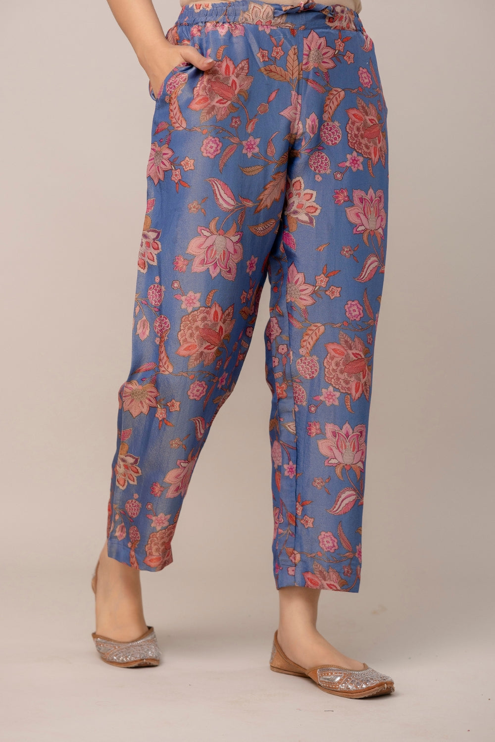 Blue Blossom Kurta Set