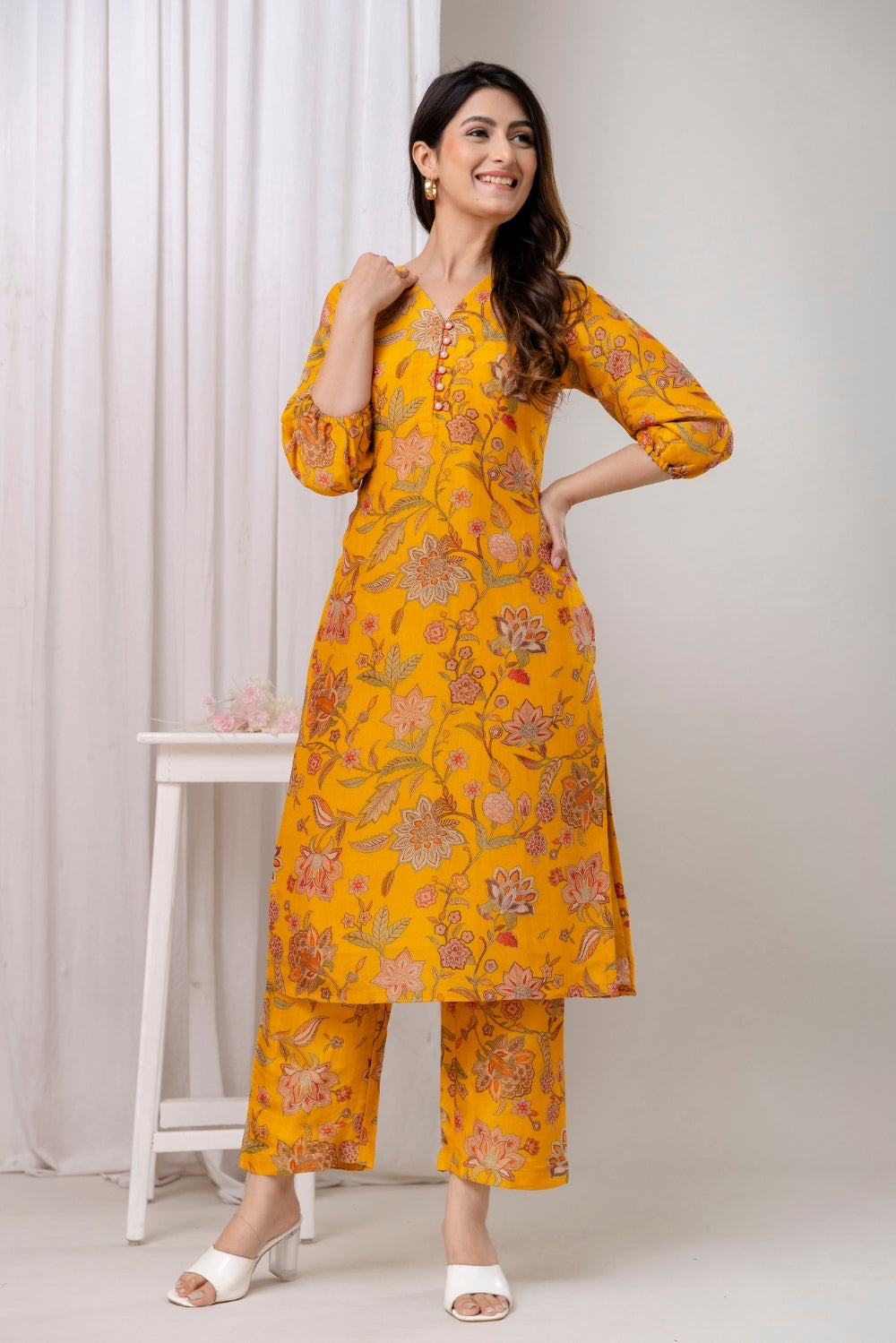 Sunlit Bloom Kurta Set