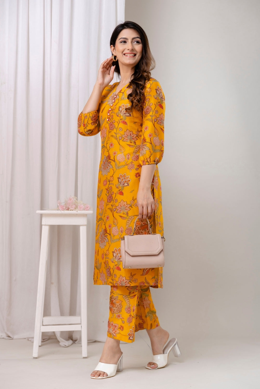 Sunlit Bloom Kurta Set