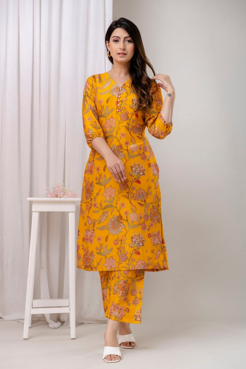 Sunlit Bloom Kurta Set