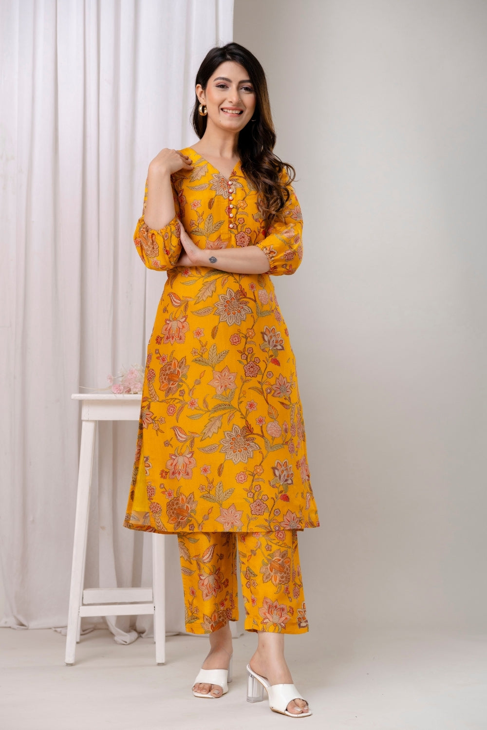 Sunlit Bloom Kurta Set