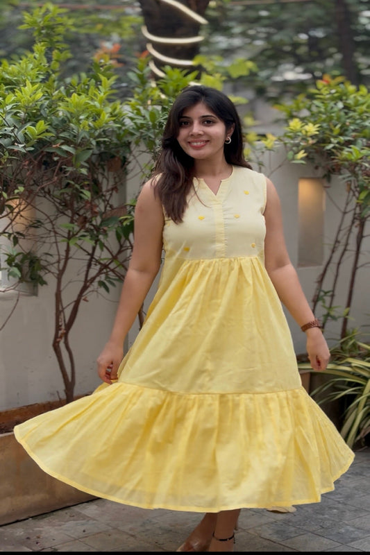 Yellow heart dress