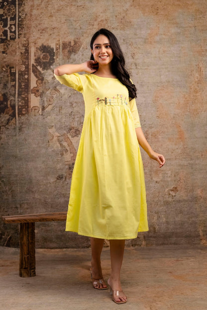 Yellow Blossom Dress