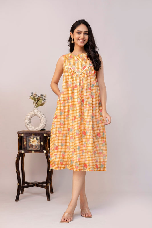 Meadow Checks Dress
