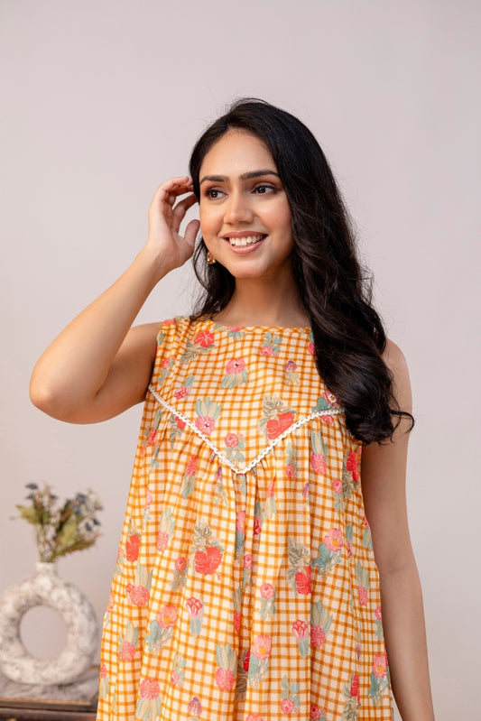 Meadow Checks Dress