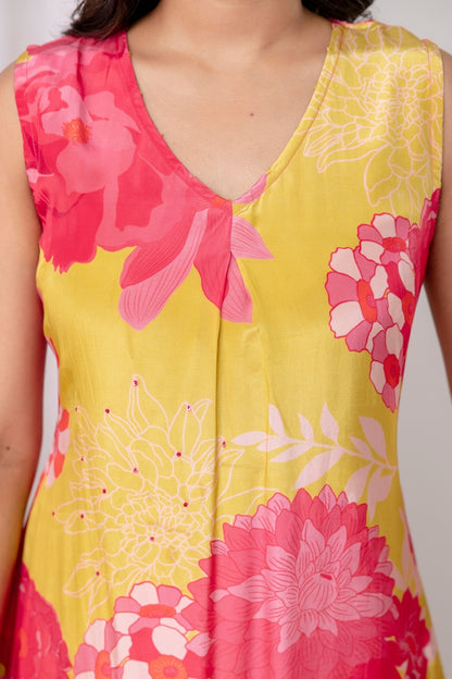 Mustard Bloom Kurta