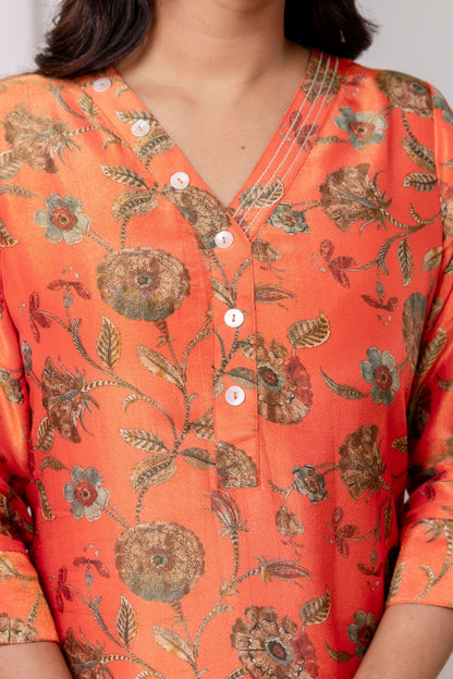 Sedona Jacquard Zari Kurta