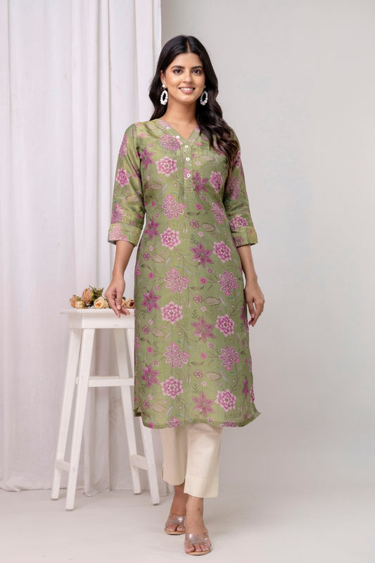 Aara Jaquard Zari Kurta