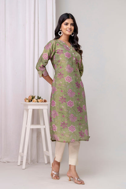 Aara Jaquard Zari Kurta