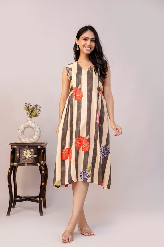 Tropical Stripes Dress