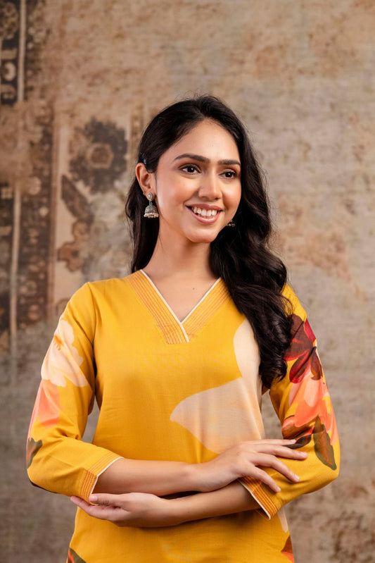 Mustard Blossom Kurta