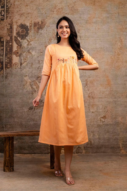 Peach Blossom Dress