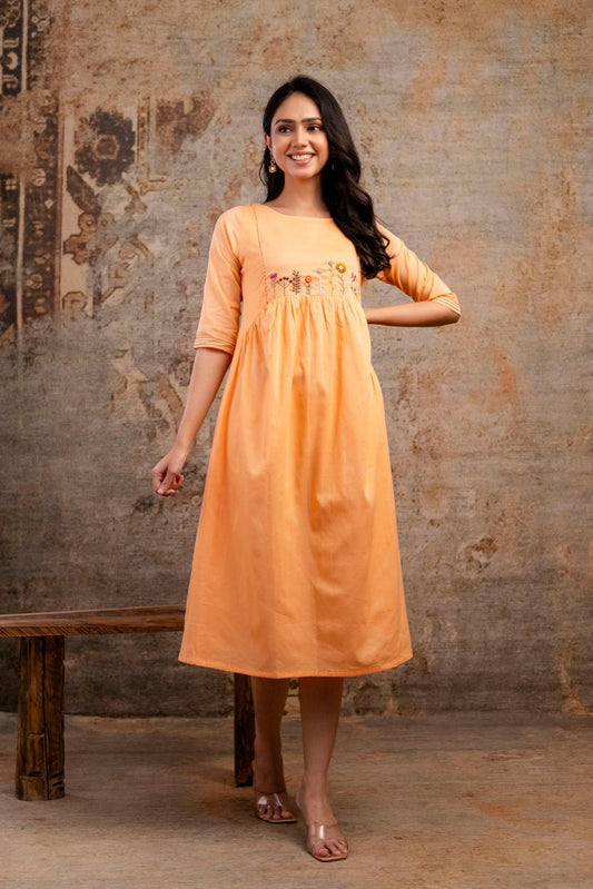 Peach Blossom Dress