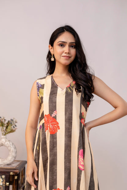 Tropical Stripes Dress