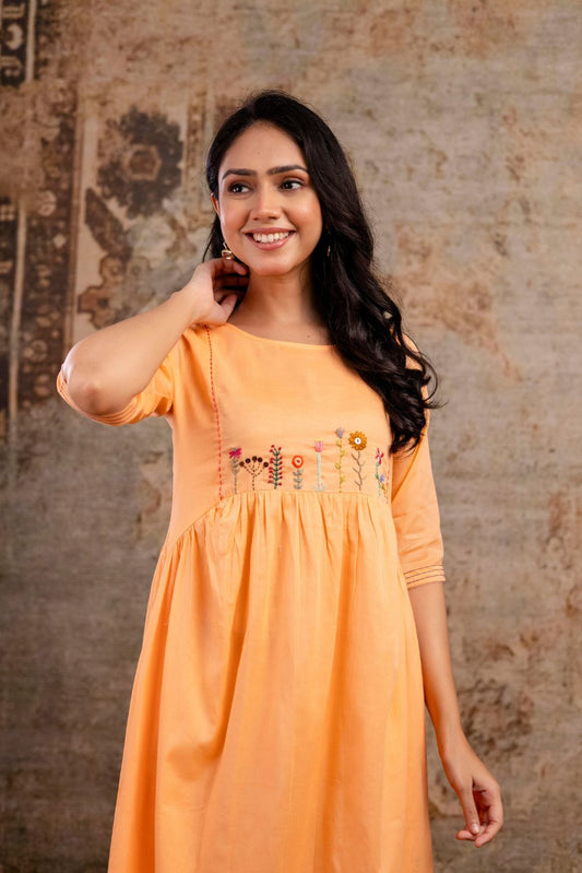 Peach Blossom Dress