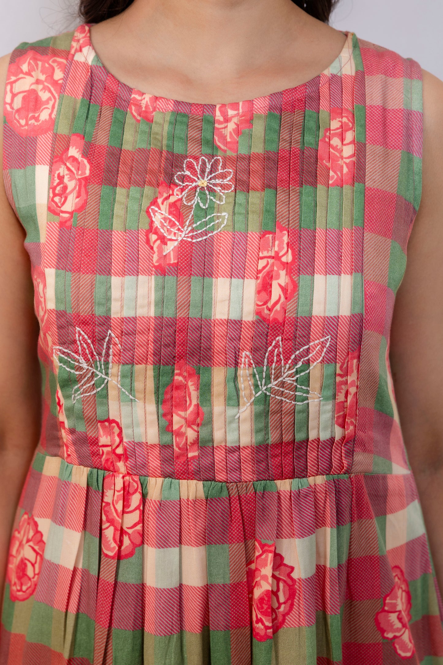 Pink Checkered Dress