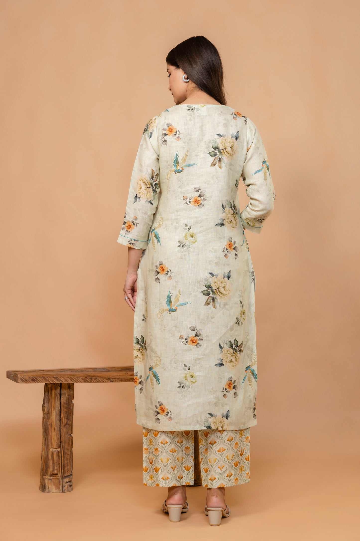 Ivory Blossom Linen Coord