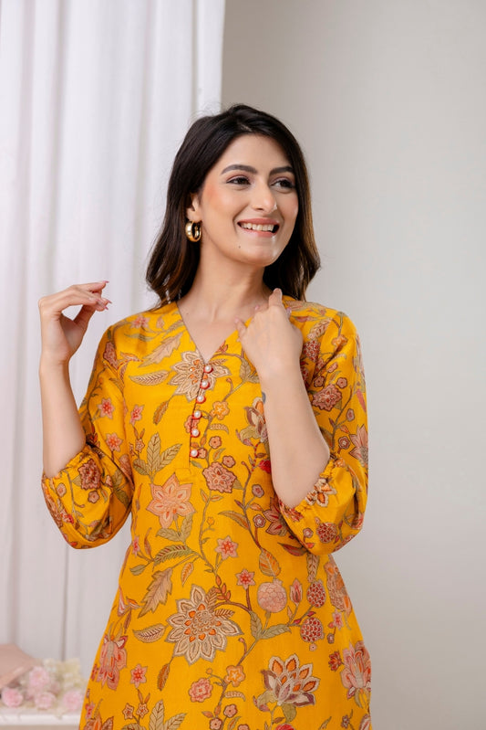 Sunlit Bloom Kurta Set