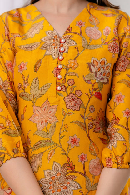 Sunlit Bloom Kurta Set