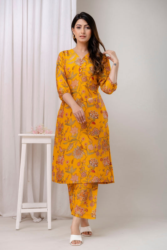 Sunlit Bloom Kurta Set