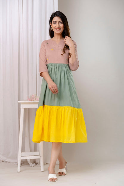 Sunset Meadow Heart Dress
