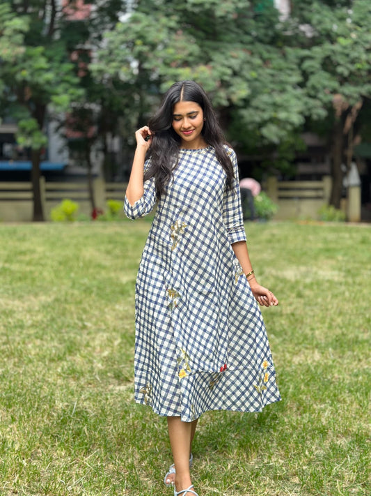 Navy Tira Dress