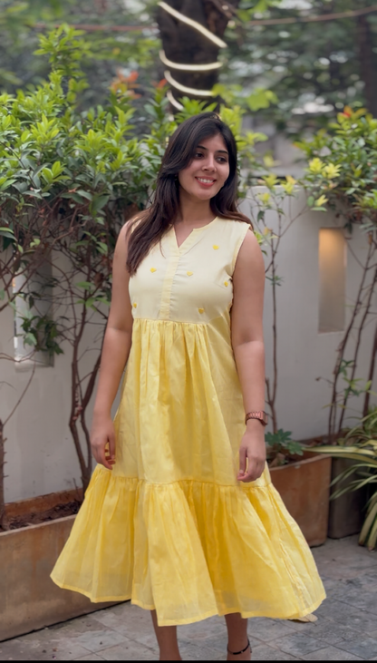 Yellow heart dress