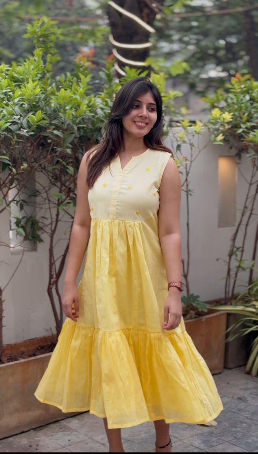 Yellow heart dress