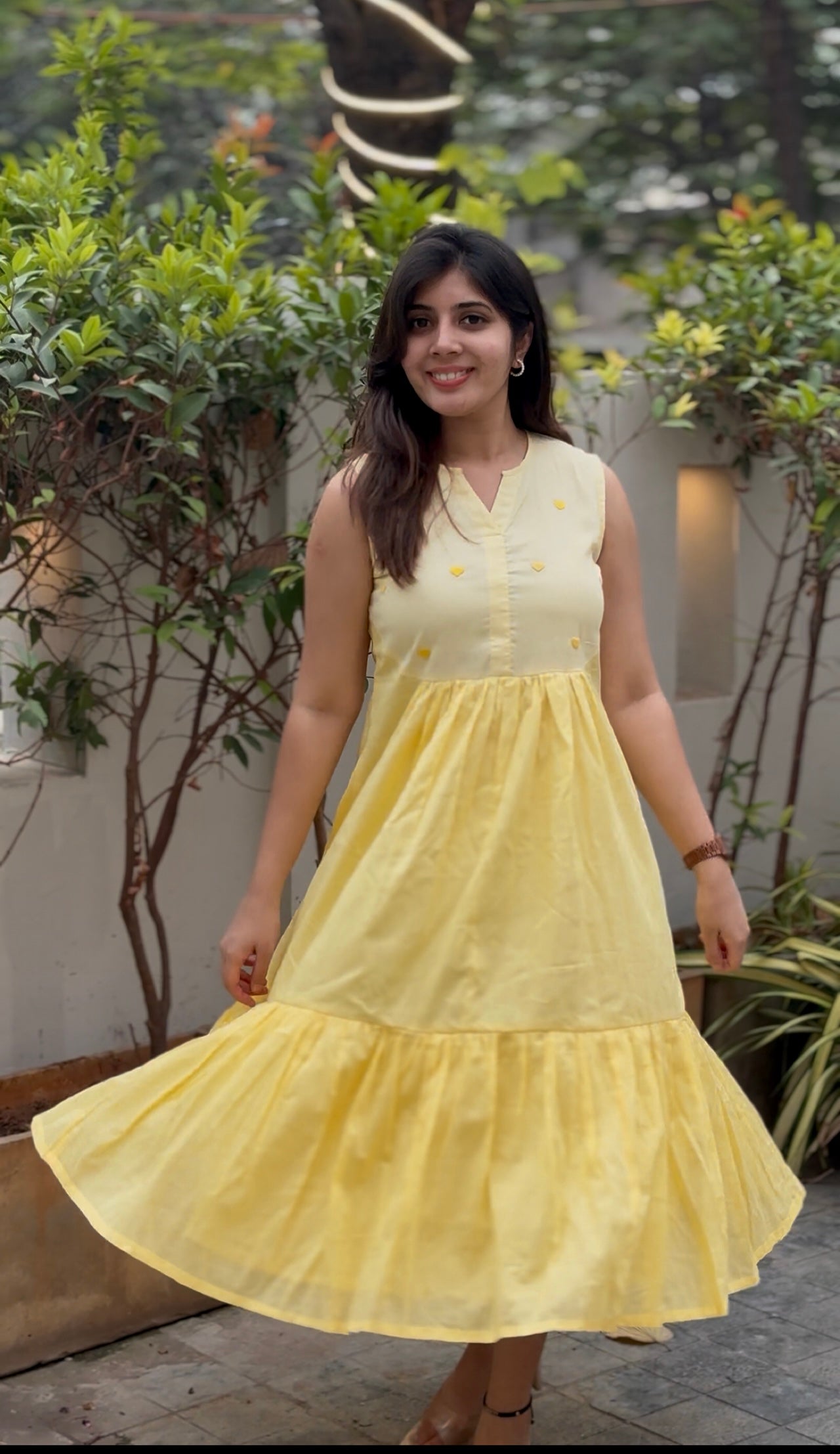 Yellow heart dress